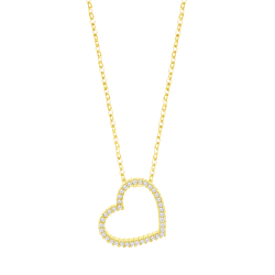 Colgante Plata Dorada Lotus LP3670-1/3 Corazón Circonitas