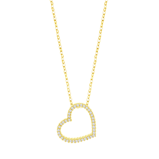 Colgante Plata Dorada Lotus LP3670-1/3 Corazón Circonitas