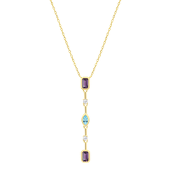 Colgante Plata Dorada Lotus LP3882-1/2 Circonitas Multicolor