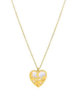 Colgante Plata Dorada Marea D02907/BB Corazón Palabra LOVE