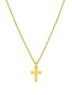 Colgante Plata Dorada Marea Niña D03307/BH Cruz Lisa