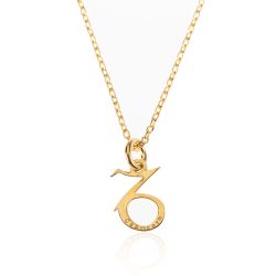 Colgante Plata Dorada Mujer 10mm CO00426DO Zodiaco Capricornio