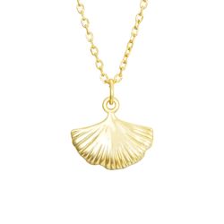 Colgante Plata Dorada Mujer 13x9mm COL0668DO Concha