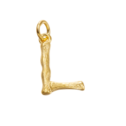 Colgante Plata Dorada Mujer 15mm CG00057DOL Letra L