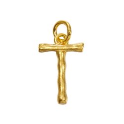Colgante Plata Dorada Mujer 15mm CG00057DOT Letra T
