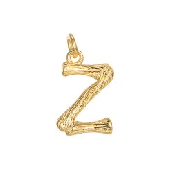 Colgante Plata Dorada Mujer 15mm CG00057DOZ Letra Z