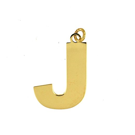 Colgante Plata Dorada Mujer 20mm CG00052DOJ Letra J