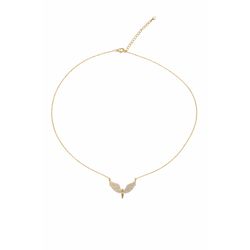 Colgante Plata Dorada Mujer 20mm COZ0402DO Ángel Circonitas