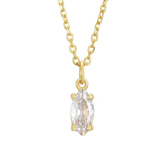 Colgante Plata Dorada Mujer 5,5mm COZ0338DO Circonita