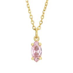 Colgante Plata Dorada Mujer 5,5mm COZ0338DOZP Circonita Rosa