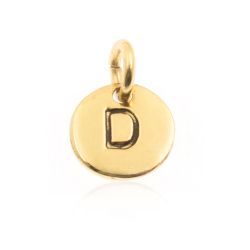 Colgante Plata Dorada Mujer 8mm CH00065DOD Letra D