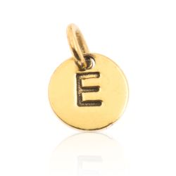 Colgante Plata Dorada Mujer 8mm CH00065DOE Letra E