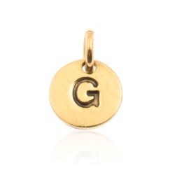 Colgante Plata Dorada Mujer 8mm CH00065DOG Letra G