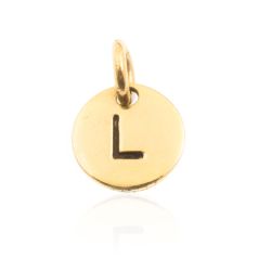Colgante Plata Dorada Mujer 8mm CH00065DOL Letra L