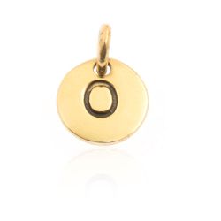 Colgante Plata Dorada Mujer 8mm CH00065DOO Letra O