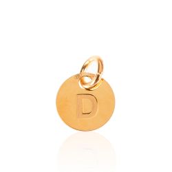 Colgante Plata Dorada Mujer 8mm CH00202DOD Letra D