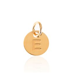 Colgante Plata Dorada Mujer 8mm CH00202DOE Letra E