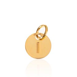 Colgante Plata Dorada Mujer 8mm CH00202DOI Letra I