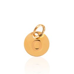 Colgante Plata Dorada Mujer 8mm CH00202DOO Letra O
