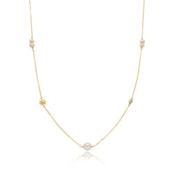 Colgante Plata Dorada Mujer 8mm COM0171DOPA Perlas