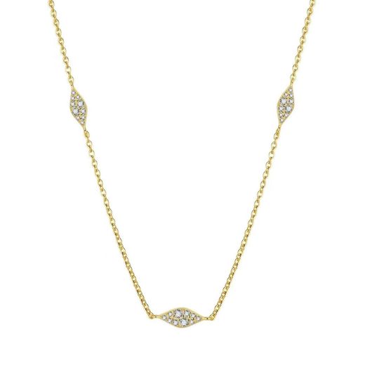 Colgante Plata Dorada Mujer 9,5x4mm COZ0358DO Marquesas Circonitas