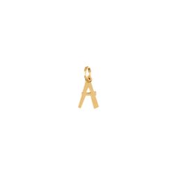 Colgante Plata Dorada Mujer CHL0229DOA Letra A 10mm
