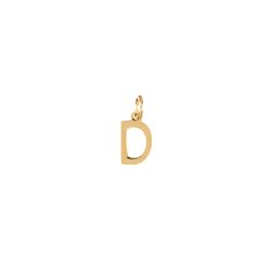 Colgante Plata Dorada Mujer CHL0229DOD Letra D 10mm