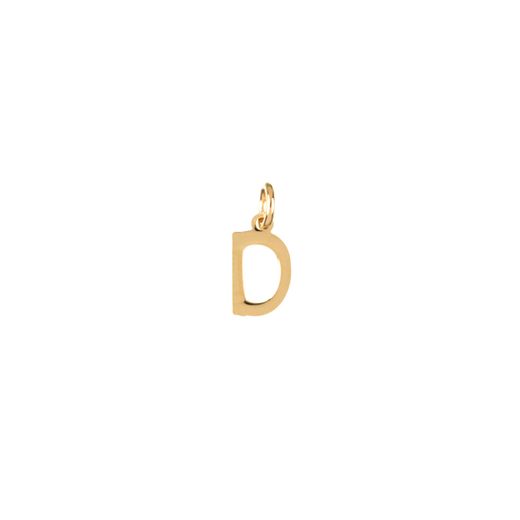 Colgante Plata Dorada Mujer CHL0229DOD Letra D 10mm