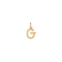 Colgante Plata Dorada Mujer CHL0229DOG Letra G 10mm