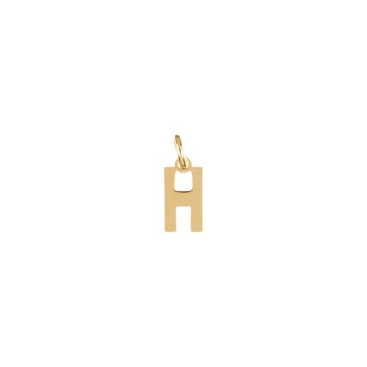 Colgante Plata Dorada Mujer CHL0229DOH Letra H 10mm