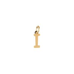 Colgante Plata Dorada Mujer CHL0229DOI Letra I 10mm