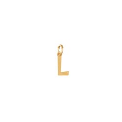 Colgante Plata Dorada Mujer CHL0229DOL Letra L 10mm