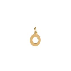 Colgante Plata Dorada Mujer CHL0229DOO Letra O 10mm