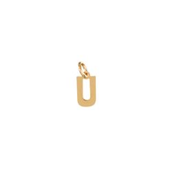 Colgante Plata Dorada Mujer CHL0229DOU Letra U 10mm