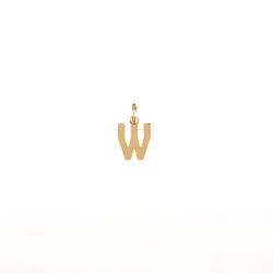 Colgante Plata Dorada Mujer CHL0229DOW Letra W 10mm