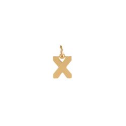 Colgante Plata Dorada Mujer CHL0229DOX Letra X 10mm