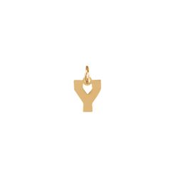 Colgante Plata Dorada Mujer CHL0229DOY Letra Y 10mm