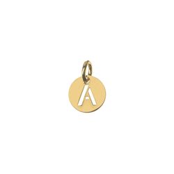 Colgante Plata Dorada Mujer CHL0244DOA Letra A 8mm