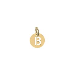 Colgante Plata Dorada Mujer CHL0244DOB Letra B 8mm