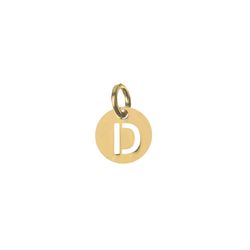 Colgante Plata Dorada Mujer CHL0244DOD Letra D 8mm