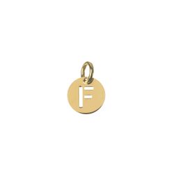 Colgante Plata Dorada Mujer CHL0244DOF Letra F 8mm