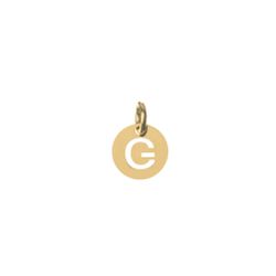 Colgante Plata Dorada Mujer CHL0244DOG Letra G 8mm