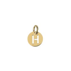 Colgante Plata Dorada Mujer CHL0244DOH Letra H 8mm