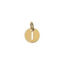 Colgante Plata Dorada Mujer CHL0244DOI Letra I 8mm