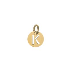 Colgante Plata Dorada Mujer CHL0244DOK Letra K 8mm