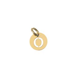 Colgante Plata Dorada Mujer CHL0244DOO Letra O 8mm