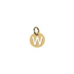 Colgante Plata Dorada Mujer CHL0244DOW Letra W 8mm