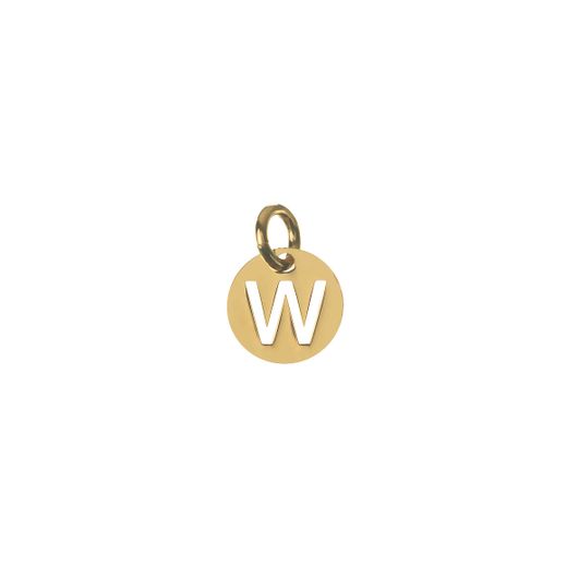 Colgante Plata Dorada Mujer CHL0244DOW Letra W 8mm