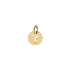 Colgante Plata Dorada Mujer CHL0244DOY Letra Y 8mm
