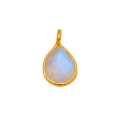 Colgante Plata Dorada Mujer CHM0013DOPL Piedras Minerales Piedra Luna